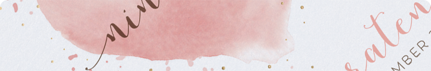 Rosa Aqarellherz - Schmuckbild oben