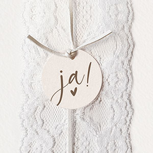 Vergrößerte Abbildung Detail des Spitzenbandes