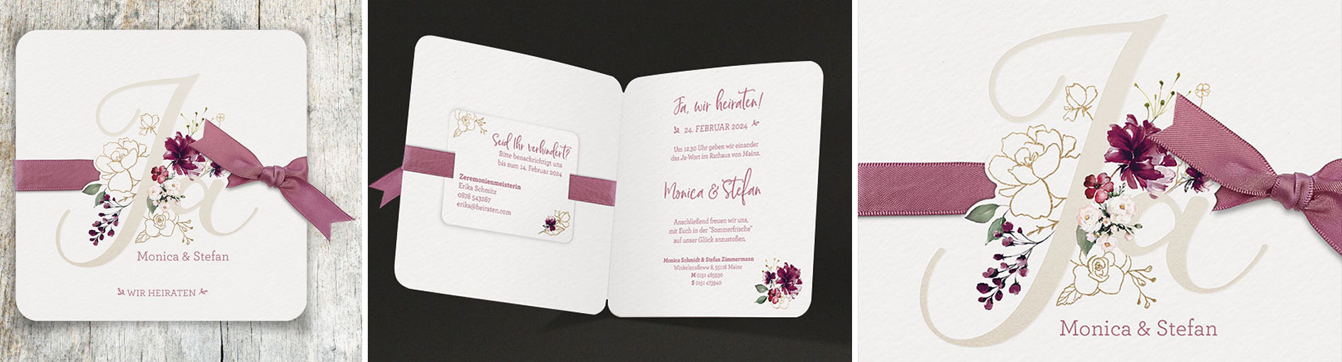 Hochzeitseinladungen  Schmuckbild