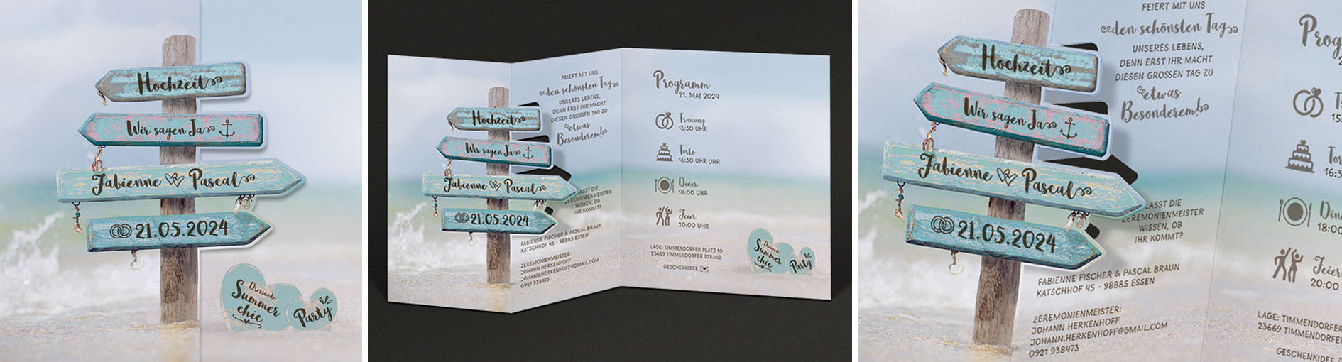 Hochzeitseinladungen  Schmuckbild