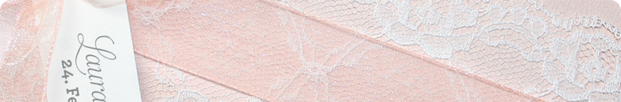  Rosa Hochzeitseinladungen mit Spitze - Schmuckbild oben