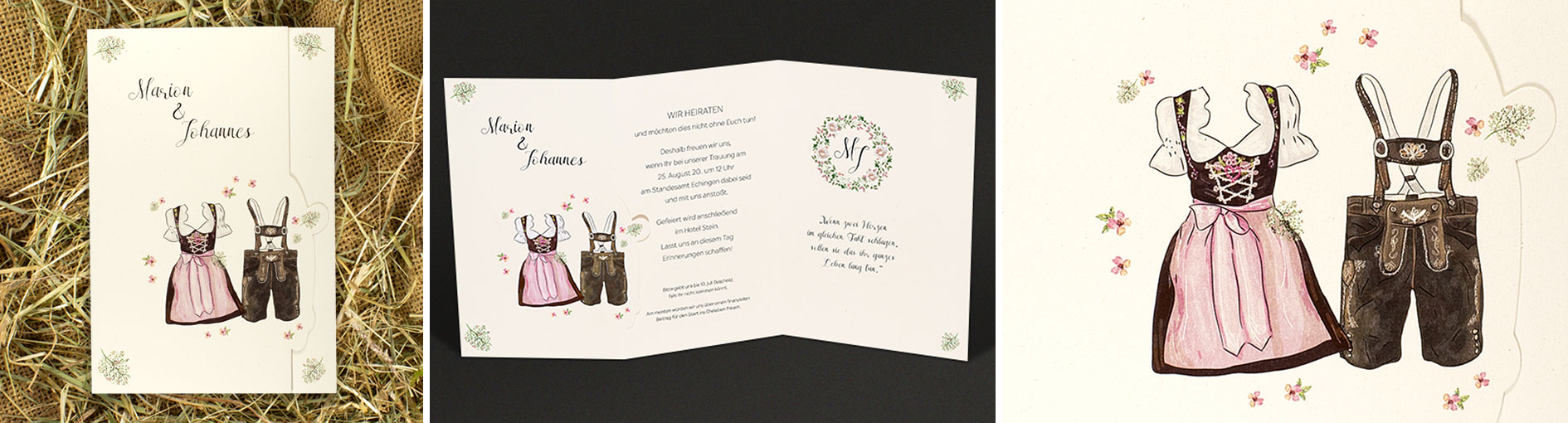 Hochzeitseinladungen  Schmuckbild