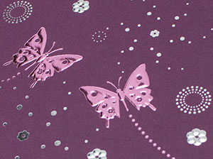 Detailaufnahme der Schmetterlinge – vergrößerte Abbildung Detailaufnahme der Schmetterlinge