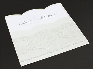 Geschlossene Ansicht – vergrößerte Abbildung Geschlossene Ansicht der Einladungskarte