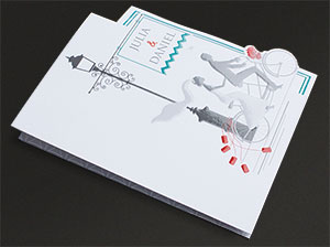 Detailaufnahme 1 – vergrößerte Abbildung Brautpaar mit Tandem – Detailaufnahme 1