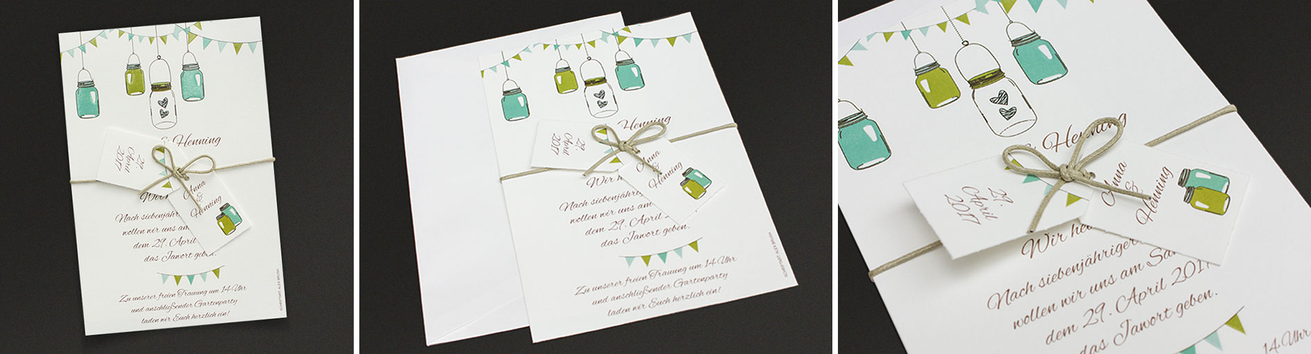 Hochzeitseinladungen  Schmuckbild