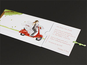 Detail 3 – vergrößerte Abbildung Geöffnete Ansicht der Einladungskarte - Detail 3