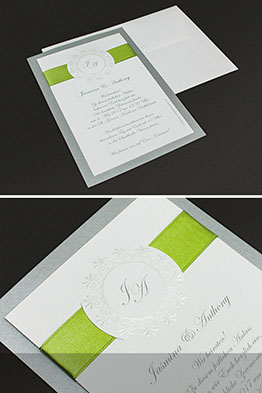 Hochzeitseinladung mit Kuvert
