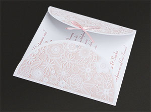 Detailaufnahme der Einladungskarten – vergrößerte Abbildung Detailaufnahme der Einladungskarten